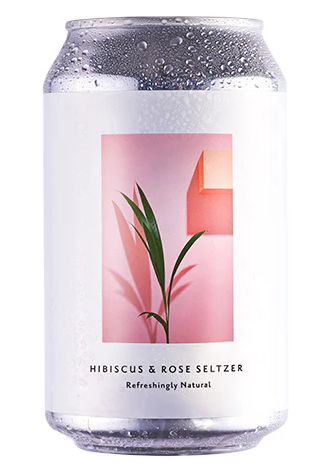 Something & Nothing Hibiscus & Rose Seltzer Can 330ml x 12