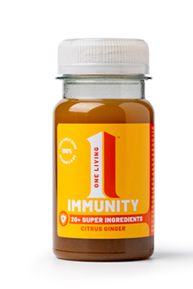No.1 Living Immunity Health Shot Citrus Ginger (B Corp) 100ml x 8