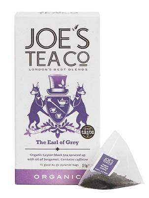 Joe’s Tea Co. The Earl of Grey Organic Pyramid Tea Bags pk 15 x 6