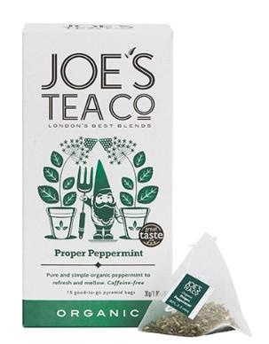 Joe’s Tea Co. Proper Peppermint Organic Pyramid Tea Bags pk 15 x 6