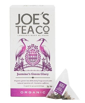 Joe’s Tea Co. Jasmine's Green Glory Organic Pyramid Tea Bags pk 15 x 6