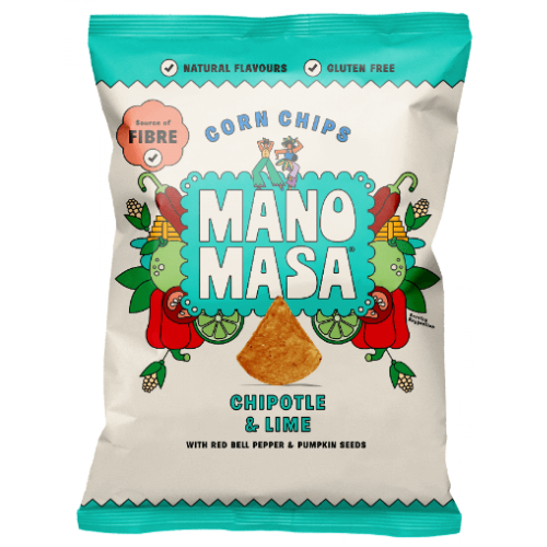 Manomasa Chipotle & Lime Tortilla (Vegan) (GF) 35g x 16