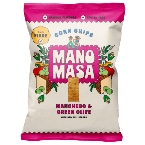 Manomasa Manchego & Olive Tortilla Chips (GF) 40g x 16