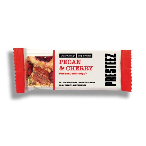 Presteez Pecan & Cherry Protein Bar (GF) 50g x 12