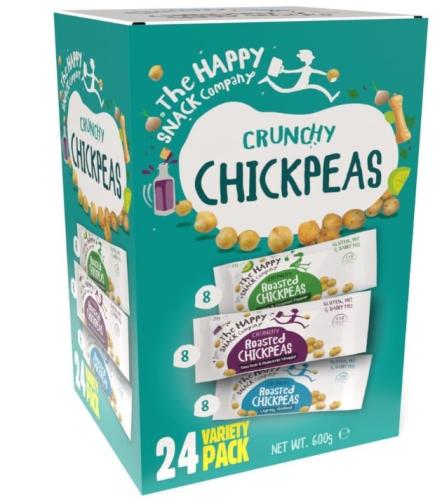 The Happy Snack Company Roasted Chickpeas Variety Pack 25g x 24