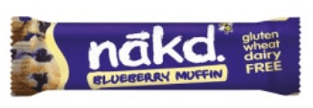 Nakd Blueberry Muffin Raw Fruit & Nut Bar (Vegan & GF) 35g x 18