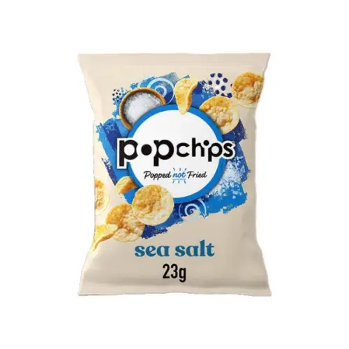 Popchips Sea Salt Crisps (Vegan) (GF) 23g x 24