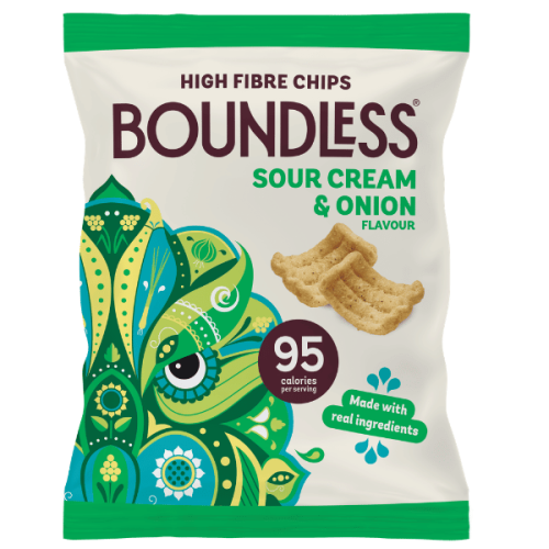 Boundless Sour Cream & Onion Chips (Vegan) (GF) (B Corp) 23g x 24