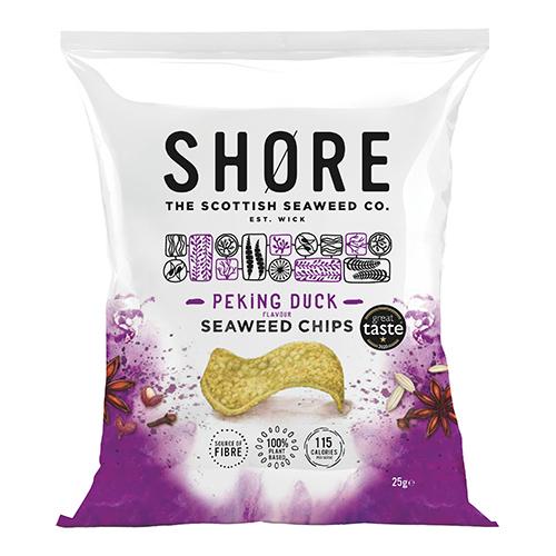 Shore Seaweed Chips - Peking Duck (Vegan) (GF) 25g x 24