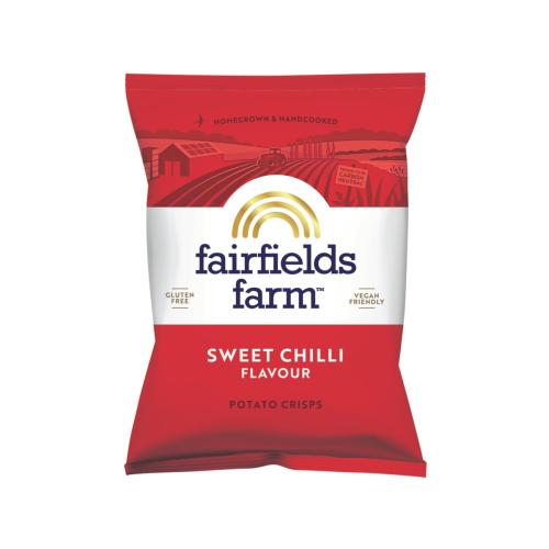 Fairfields Farm Crisps Sweet Chilli Crisps (Vegan) (GF) 40g x 36