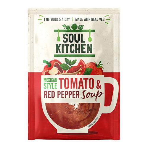 Soul Kitchen Mexican Tomato & Red Pepper Soup Sachets (Vegan) (GF) 25g x 12