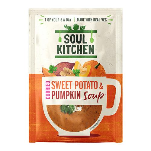 Soul Kitchen Curried Sweet Potato & Pumpkin Soup Sachets (Vegan) (GF) 25g x 12