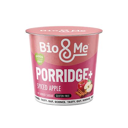 Bio&Me Spiced Apple Gluten Free Porridge Pot (Vegan) (GF) (B Corp) 58g x 8