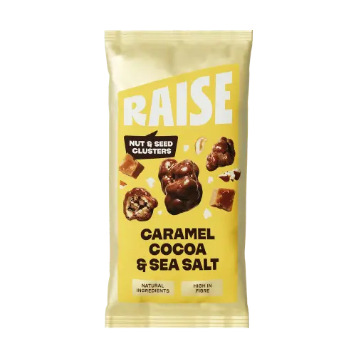 Raise Caramel Sea Salt Roasted Caramel Nut Pieces (Vegan) (GF) 35g x 12
