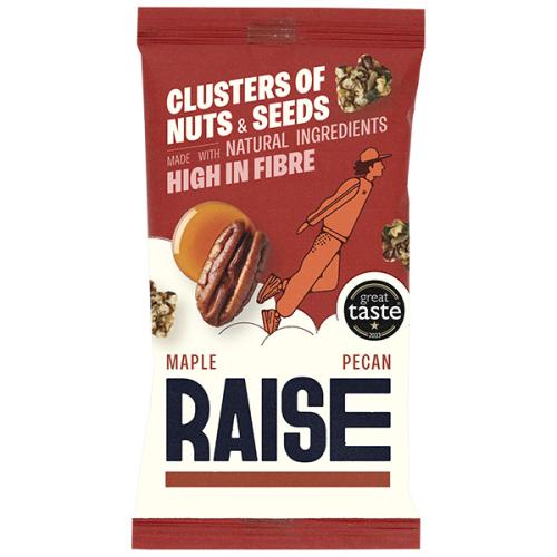 Raise Maple Pecan Roasted Seed & Nut Clusters (Vegan) (GF) 35g x 12