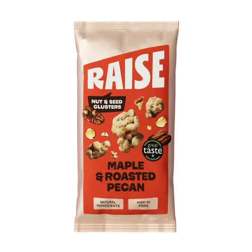 Raise Maple Pecan Roasted Seed & Nut Clusters (Vegan) (GF) 35g x 12