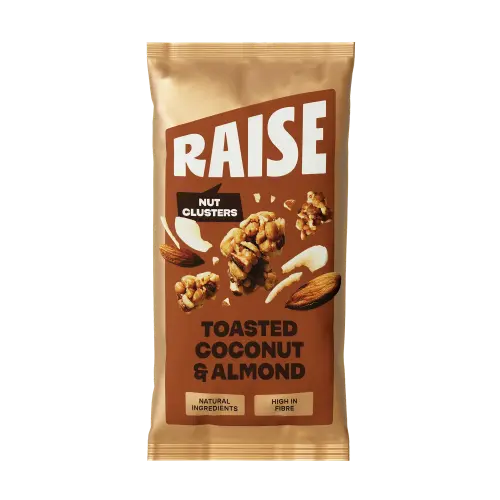 Raise Coconut & Almond Nut Clusters (Vegan) (GF) 35g x 12