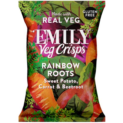 Emily Rainbow Roots Vegetable Snacks (Vegan) (GF) (B Corp) 30g x 12