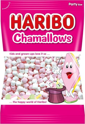 Haribo Chamallows Mini Marshmallows Pink & White (GF) 1kg bag x 1