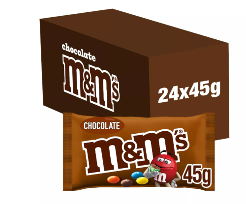 M&M's Chocolate Bag 45g x 24