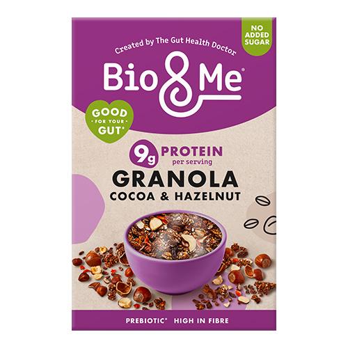 Bio&Me Cocoa & Hazelnut Gut Loving Granola (Vegan) (B Corp) 360g x 5