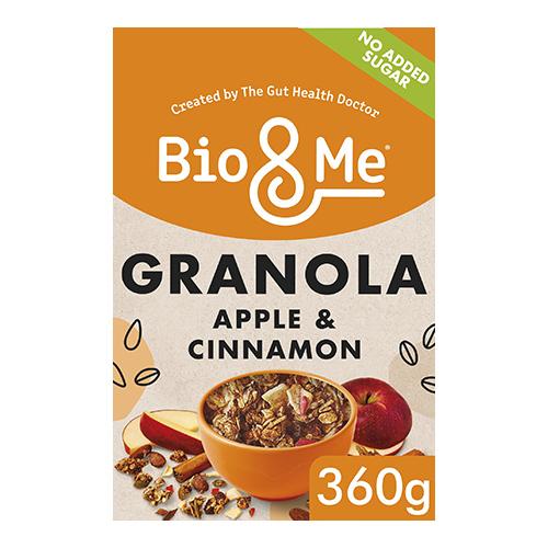 Bio&Me Apple & Cinnamon No Added Sugar Granola (Vegan) (B Corp) 360g x 5