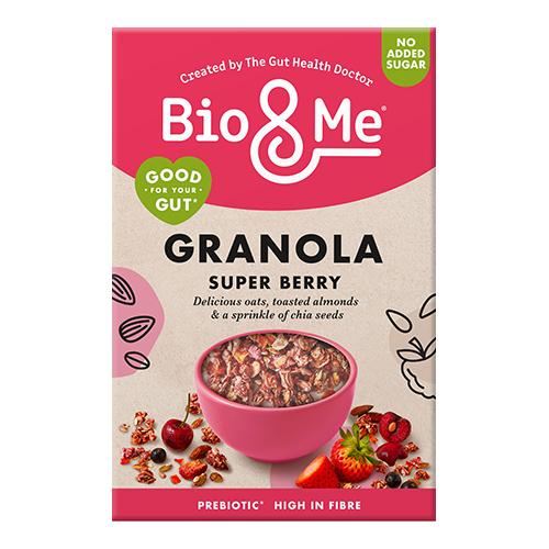 Bio&Me Super Berry Gut-Loving Granola (Vegan) (B Corp) 360g x  5