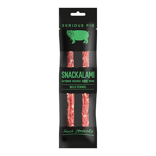 Serious Pig Snackalami Fennel (GF) (B Corp) 30g x 24