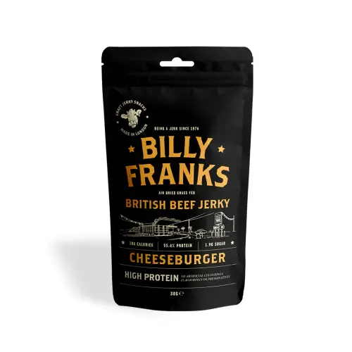 Billy Franks British Beef Cheeseburger (GF) 30g x 3