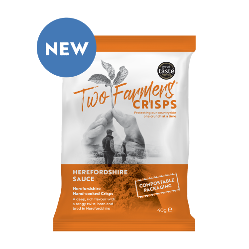 Two Farmers Herefordshire Sauce Crisps (Vegan) (GF) 40g x 24