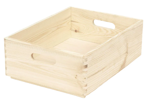 Snack Display Box Natural Pine - Holds approx. 20 items