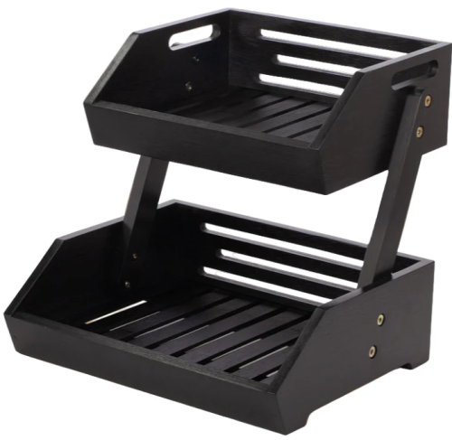 2 Tier Snack Display Rack Black - Holds approx. 20 items