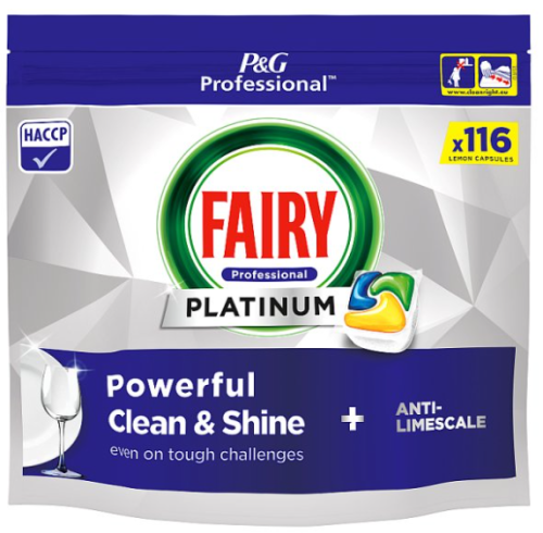 Fairy Platinum Dishwasher Tablets Lemon (Pack of 116)