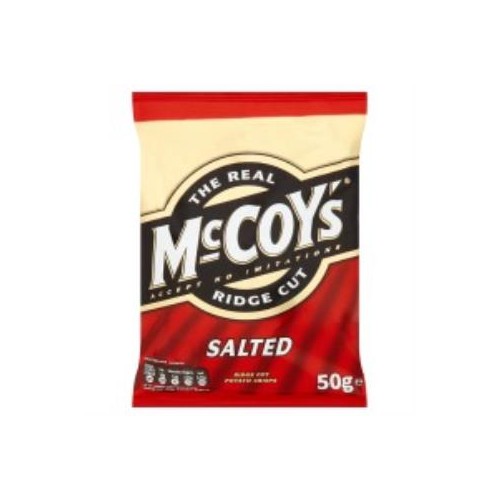 McCoys Ready Salted Crisps 47.5g bags - Pack of 26