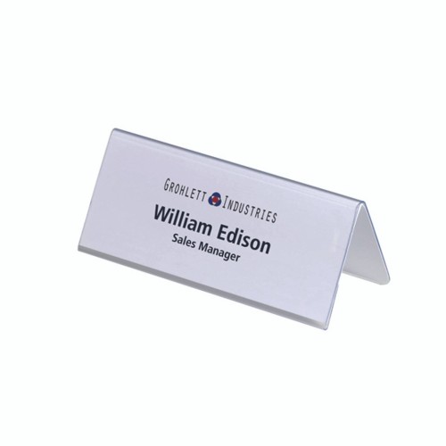 Deflecto A5 Landscape Name Holder