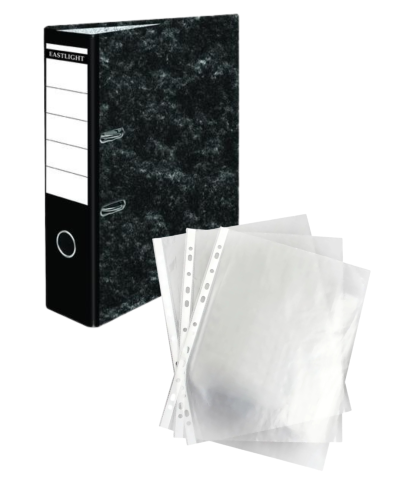 A4 Lever Arch Files and Punched Pockets