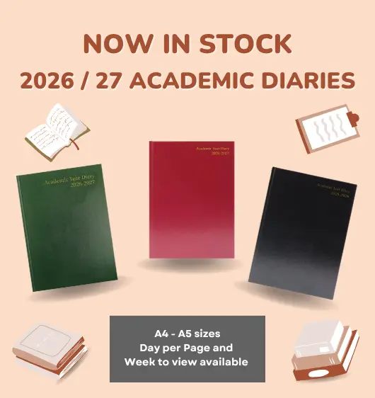 Academic Diaries Now in Stock