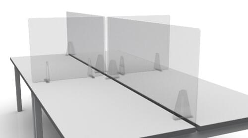Defender Free Standing Acrylic Screen. 600 x 1000.