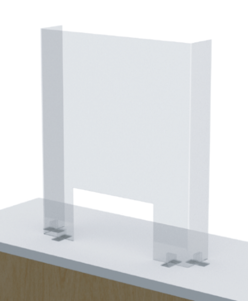 Sneeze Portable. Clear Perspex Standalone Screen.