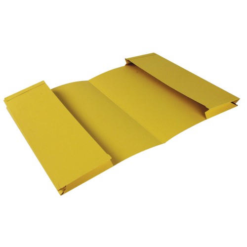 Bomfords Double Pocket Wallet Manilla Foolscap Yellow