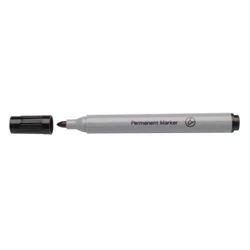 Permanent Markers Black Bullet Tip Pk10