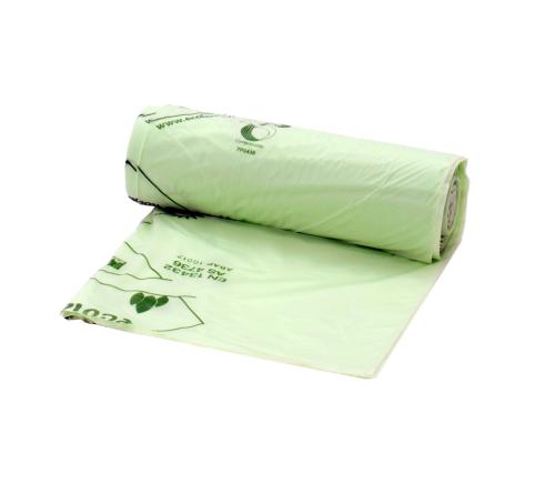 40L Green Compostable Food Waster Liner Roll of 25