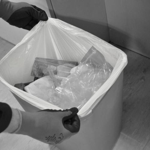 White Medium Duty Square Bin Liners in a Pack (30L)