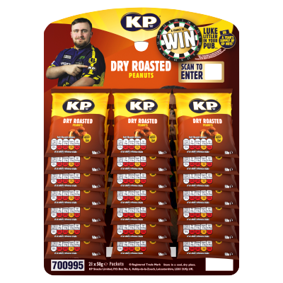 KP Dry Roasted Peanut 50g Card Of 21