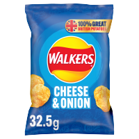 Walkers Chesse & Onion Crips 32.5g Pack 32