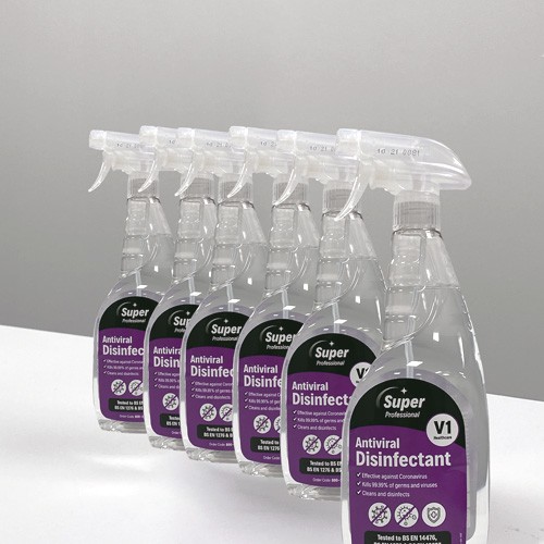 V1 Antiviral Disinfectant Spray 6x750ml