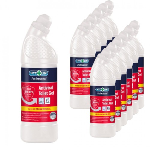 V6 Hycolin Professional Antiviral Toilet Gel (12x750ml)