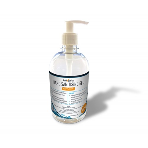 Alcohol Hand Sanitiser Gel 500ml pump