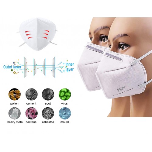 FFP2 Face Mask White Pack of 2