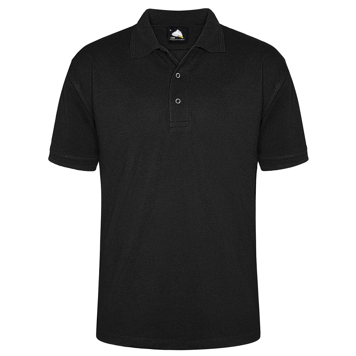 Warbler Stud Poloshirt - Black - S Short Sleeve Polos 1158.BK.S Active Group  | Business Supplies. Workwear. Furniture. Promotional Merchandise. Business Technology
